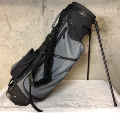 Vintage Perry Ellis 5-Way Golf Bag W/ Padded Carrying Strap, Rain Hood, & Stand - Image 1 of 4