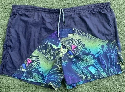 Bañador vintage años 90 forrado de velocidad para hombre talla grande Foto 1 de 4