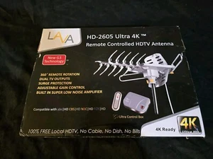 LAVA HD2605 Outdoor TV Antenna,Ultra 4K TV Antenna,Remote Controlled - Picture 1 of 14