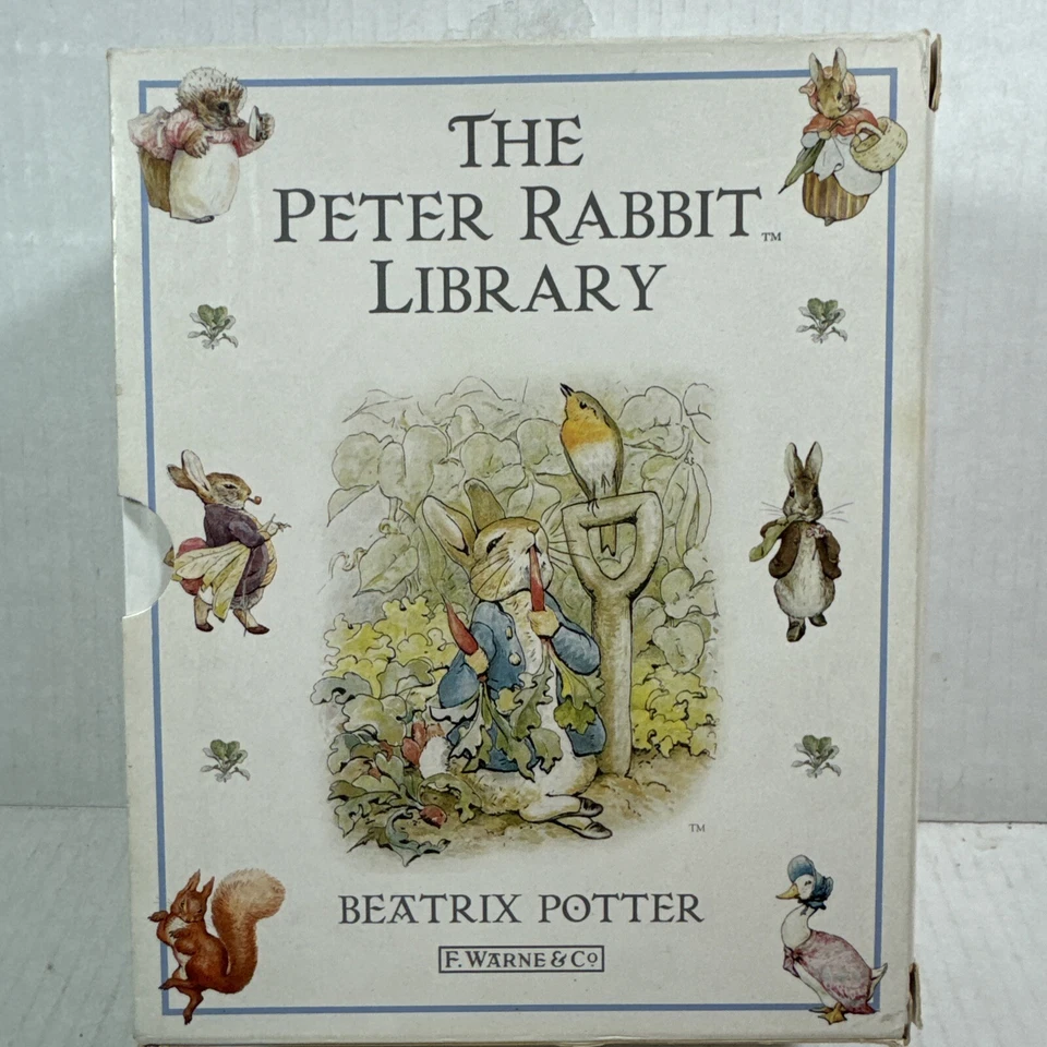 The Peter Rabbit Library by Beatrix Potter Boxed Set 12 Hardcover Books 1997 EUC