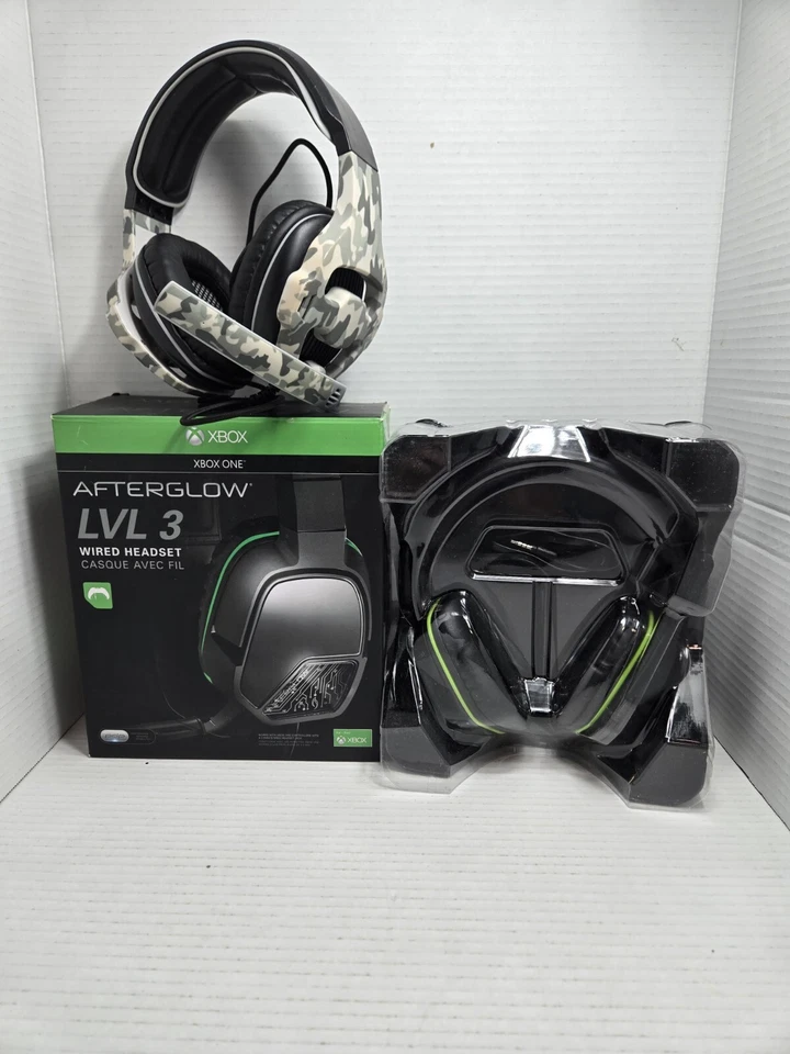 Afterglow LVL 3 Cuffie Cablate per Xbox One con Scatola Originale Nero Qtà 2 - Immagine 1 di 4