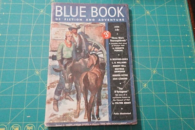 BLUE BOOK MAGAZINE  JUNE 1938 VOL.67 N0.2  RARE ALL GENRE PULP ADVENTURE MAG - Image 1 of 3