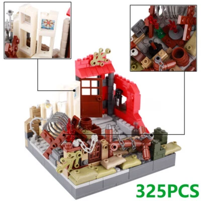 MOC WWII Modern Military Battle Scene Position Ruins Model Toy Building Blocks - Image 1 of 3