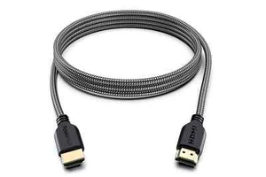 PowerBear 4K HDMI Cable 6.6 Foot | High Speed, Braided Nylon & Gold Connectors - Picture 1 of 3