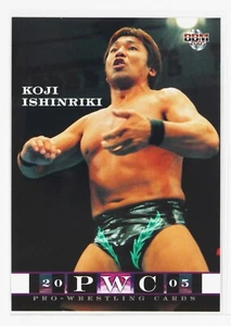 Tarjeta coleccionable de lucha libre profesional BBM Koji Ishinriki - 2005 - Imagen 1 de 3