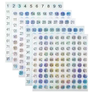 15 Sheets Mini Number Stickers 1 to 500 Round Labels Stickers Consecutive Num... - Picture 1 of 7