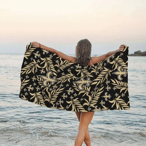 New Orleans Saints Fans Travel Towel Beach Holiday Quick Dry Towel 31.5"x63" Cover
