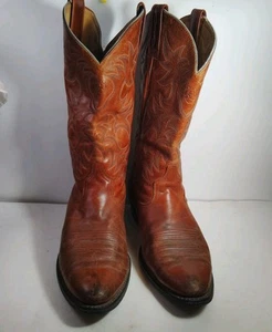 Distressed Ariat Heritage R Toe Men Brown Western Boots Size 11.5 D  Cowboy Boot - Picture 1 of 16