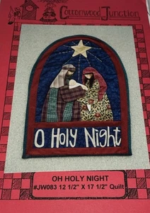 Colgante de pared de Navidad Cottonwood Junction O Holy Night patrón 12,5x12,5 - Imagen 1 de 2