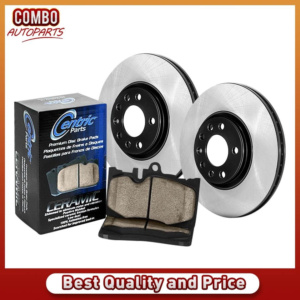 Front Disc Brake Pad Set Disc Brake Rotor fits 1967-1970 Chevrolet Bel Air - Image 1 of 4