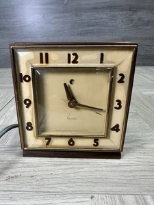 Vintage 1940's Art Deco Westclox Ardmore Clock S5-E Tested Bakelite MCM - Picture 1 of 11