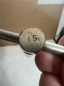 GM  hubcap wire wheel cover lock wrench key CODE #15 - Picture 1 of 5