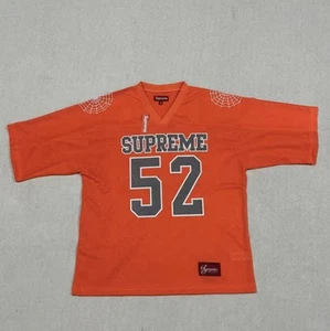 Supreme Spiderweb Football Jersey Black Orange White Blue 4colors Size S-XXL - Picture 1 of 4