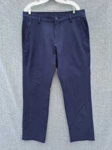 Under Armour Golf Pants Mens 38X32 Navy Blue Tech Performance Straight Leg - Picture 1 of 9