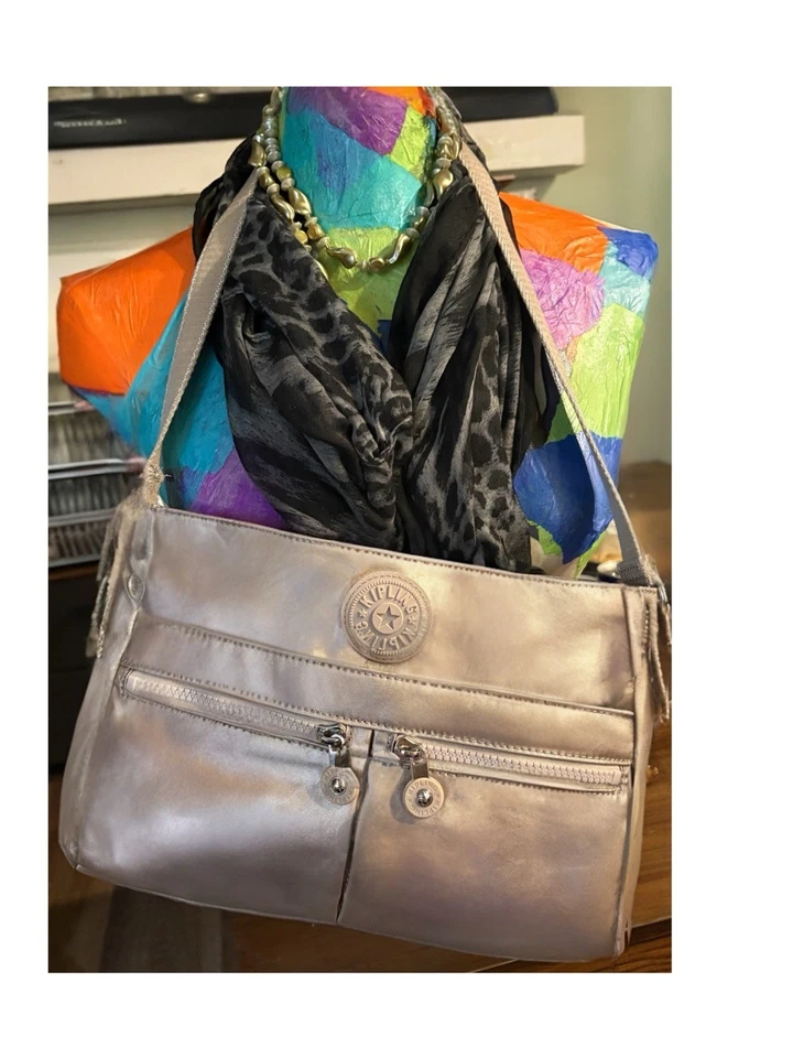 Bolso Bandolera Kipling Angie Metálico Tostado Nuevo-sin etiquetas. Foto 1 de 4