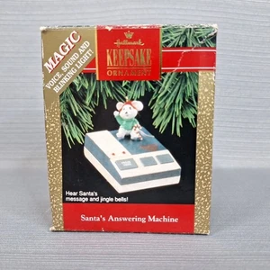 Hallmark Keepsake Santa's Answering Machine Magic Light/Sound 1992 - Picture 1 of 9