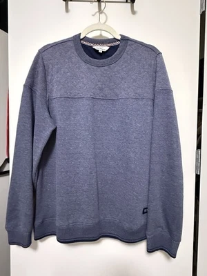 Sudadera pulóver polar Ben Sherman azul mediana para hombre Foto 1 de 4