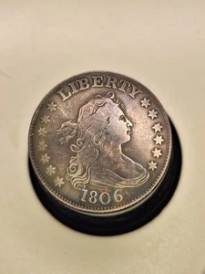 1806 Draped Bust Quarter 25c VF+ NICE!!!! - Picture 1 of 4