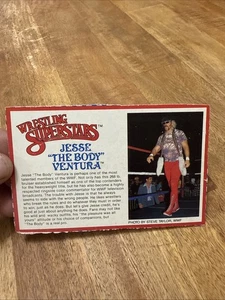 1980’s LJN Wrestling Superstars Jesse The Body Ventura Cut Bio File Card Good - Bild 1 von 6