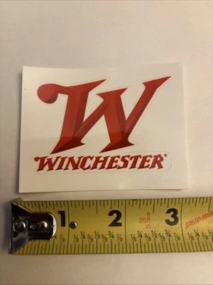 Winchester Logo Sticker/Decal Shot Show, White Red, Approx 3" - Image 1 of 2