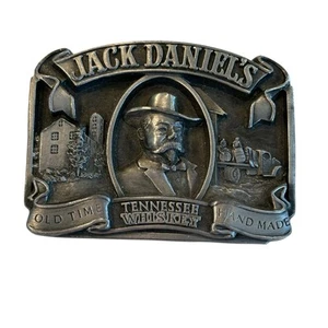 Vintage Jack Daniels Old Time Tennessee Whiskey Belt Buckle 1989 Bergamot INC - Picture 1 of 7