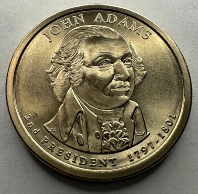 2007-D John Adams Presidential $1 Dollar Coin Uncirculated frm US Mint Satin Set - Image 1 of 4