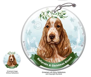 Bellyrubs & Kisses Ornament - Orange Roan English Cocker Spaniel - Picture 1 of 1