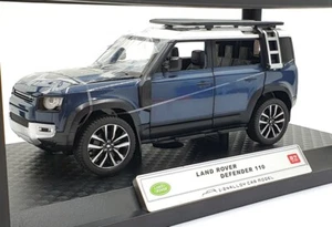 QY Toys 1/24 Scale Diecast Q2002A - Land Rover Defender 110 - Dark Blue/White - Picture 1 of 8