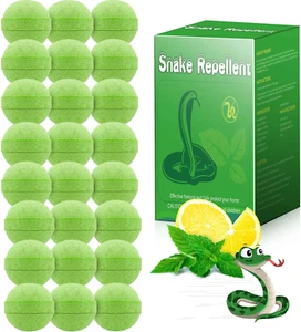 24Pcs Natural Snake Repellent Powerful Snake Away Repellent Balls for Outdoors I - Picture 1 of 12