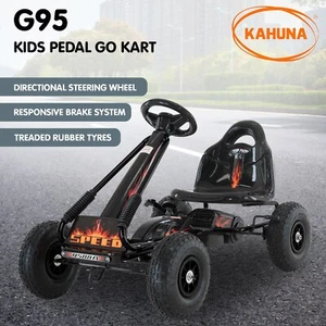 Kahuna G95 Kids Ride On Pedal-Powered Go Kart - Black - Picture 1 of 11
