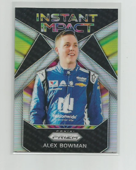 ALEX BOWMAN 2018 PANINI PRIZM RACING INSTANT IMPACT PRIZM PARALLEL INSERT #II-14 - Image 1 of 1