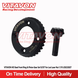 VITAVON HD Steel Front Ring & Pinion Gear Set 9/35T For Losi Laser Nut LOS232027 - Picture 1 of 4