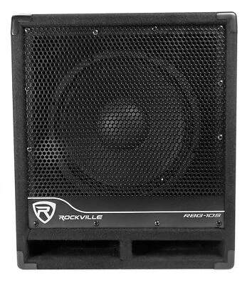 New Rockville RBG10S Bass Gig 10" 1200 Watt Active Powered PA Subwoofer DJ/Pro - Image 1 of 4
