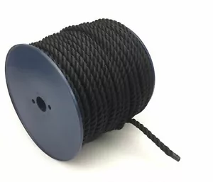 Cuerda de poliéster de 12 mm trasera 3 hebras x 25 metros, línea de barcos ancla yate capa suave - Imagen 1 de 4