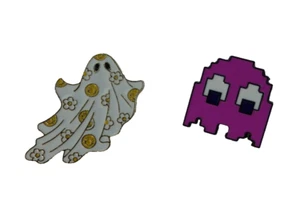 Geist Pin gruselig lila Monster Pin Medaille Broschen Abzeichen Brosche Anstecknadeln süß - Bild 1 von 4