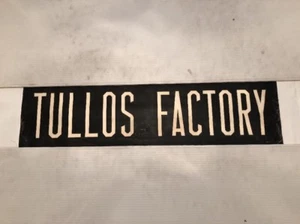 "Persiana de autobús de lino vintage Aberdeen Scotland 30"" - fábrica de Tullos" - Imagen 1 de 4