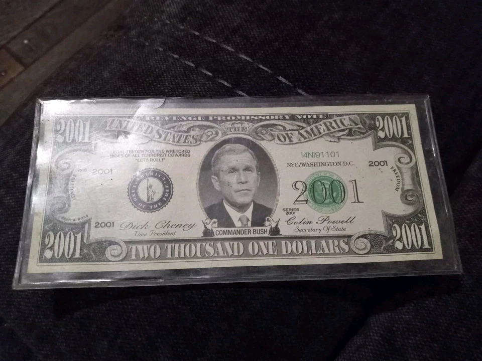 2001 George Bush Two Thousand One Dollars Collectable - Image 1 of 2