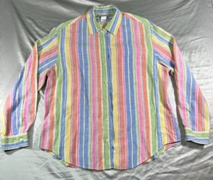 Jones New York Sport Erwachsene Herren Größe Large geknöpftes lässiges Langarmhemd - Bild 1 von 11