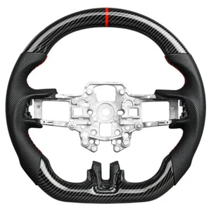 Für Ford Mustang 2018-2021 GT350 Hydro-Dip Kohlefaser-Lenkrad Auto Lenkrad Teil - Picture 1 of 16