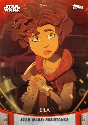 Women of Star Wars (2020) ORANGE PARALLEL BASE Card #22 / EILA - Image 1 of 2