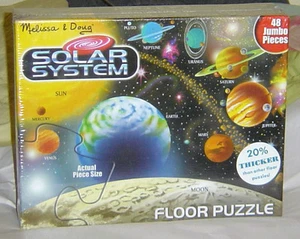 Nuevo rompecabezas de piso sistema solar (48 piezas) - Rompecabezas de piso de Melissa & Doug #413 - Imagen 1 de 1
