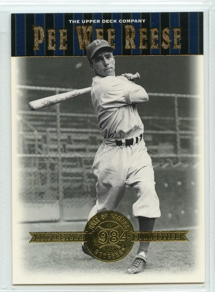 2001 Upper Deck Hall Of Famers - #15 - Pee Wee Reese - Brooklyn Dodgers - Image 1 of 1