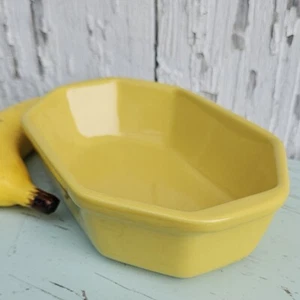 Vintage FAPCO USA Gelb Ocker Oval Griff 8 1/2" × 5" Oval Servierschüssel - Bild 1 von 16