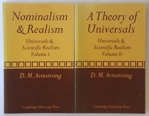 D M Armstrong x 2 Nominalismo y realismo Una teoría de la filosofía universal - Imagen 1 de 1