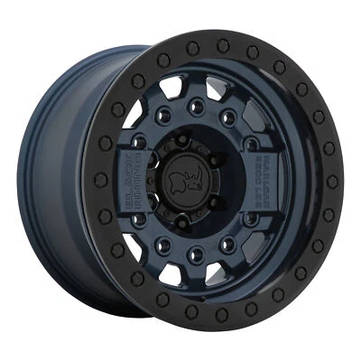 4 17 Inch Blue Rims Wheels Chevy Truck Silverado GMC Sierra 1500 6 Lug BEADLOCK - Image 1 of 4