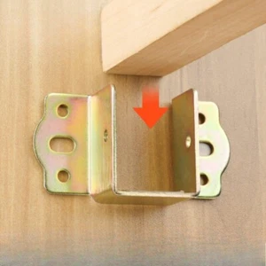 2 soportes de estante de viga de cama de madera en forma de U soporte fijo de alta resistencia hágalo usted mismo - Imagen 1 de 10