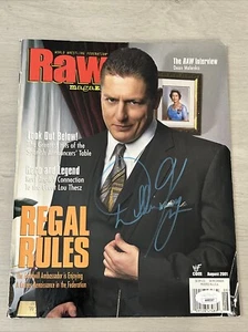 WILLIAM REGAL SIGNED AUTOGRAPHED WWF 2001 RAW WRESTLING MAGAZINE JSA CERTIFIED - Picture 1 of 3