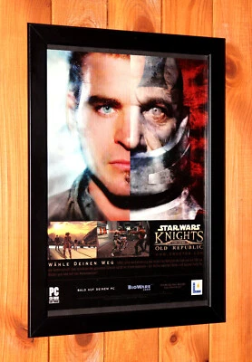 Star Wars Knights of the Old Republic II Werbeblatt Gerahmt Poster Ad Framed - Bild 1 von 3