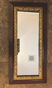Vintage Frame Wall Decor Mirror Gold Gallery Wall Entryway Vignette 17 X 8” - Picture 1 of 11