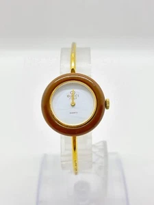 [Exc+3] Gucci 11/12.2 Change Bezel Brown Vintage Watch Used Working F/S - Picture 1 of 12